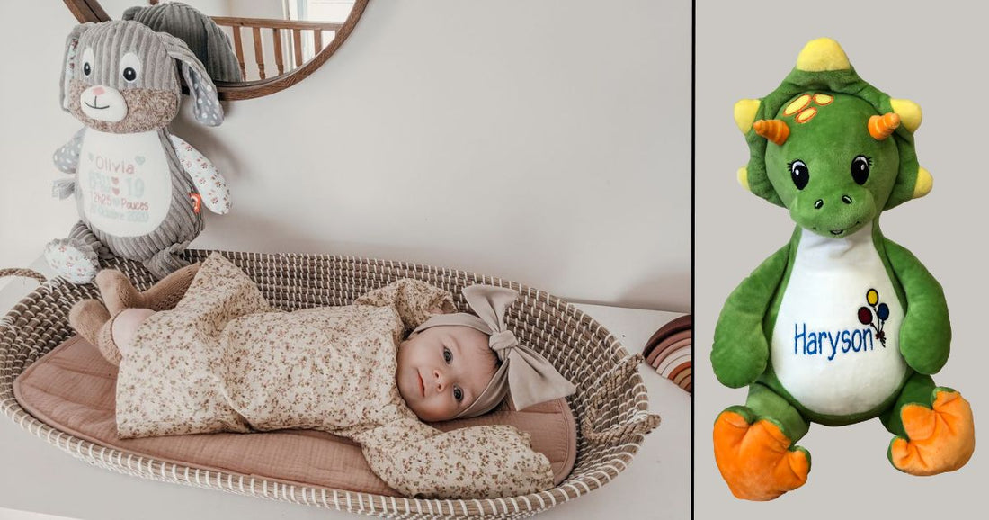 Les toutous personnalisés, un cadeau parfait pour les bébés et les jeunes enfants.
